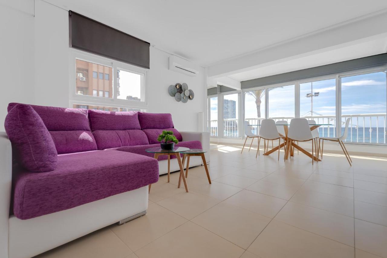 Sun Sand And Luxury Seafront Apartment Veracruz Levante 貝尼多姆 外观 照片